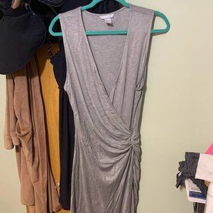 Midi Length Dress, Gathered at the Hip!